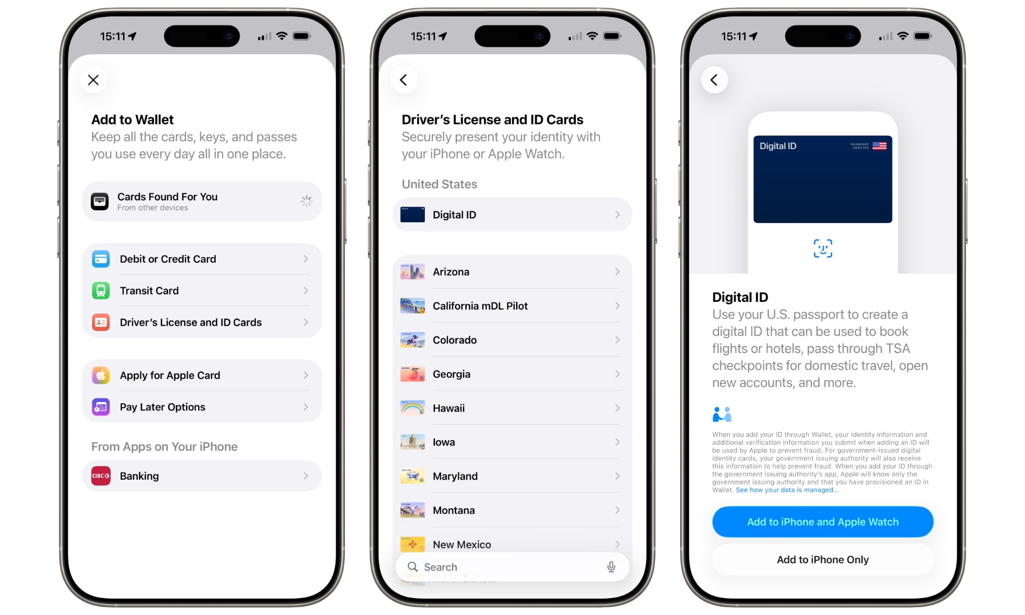 Apple Wallet add Digital ID